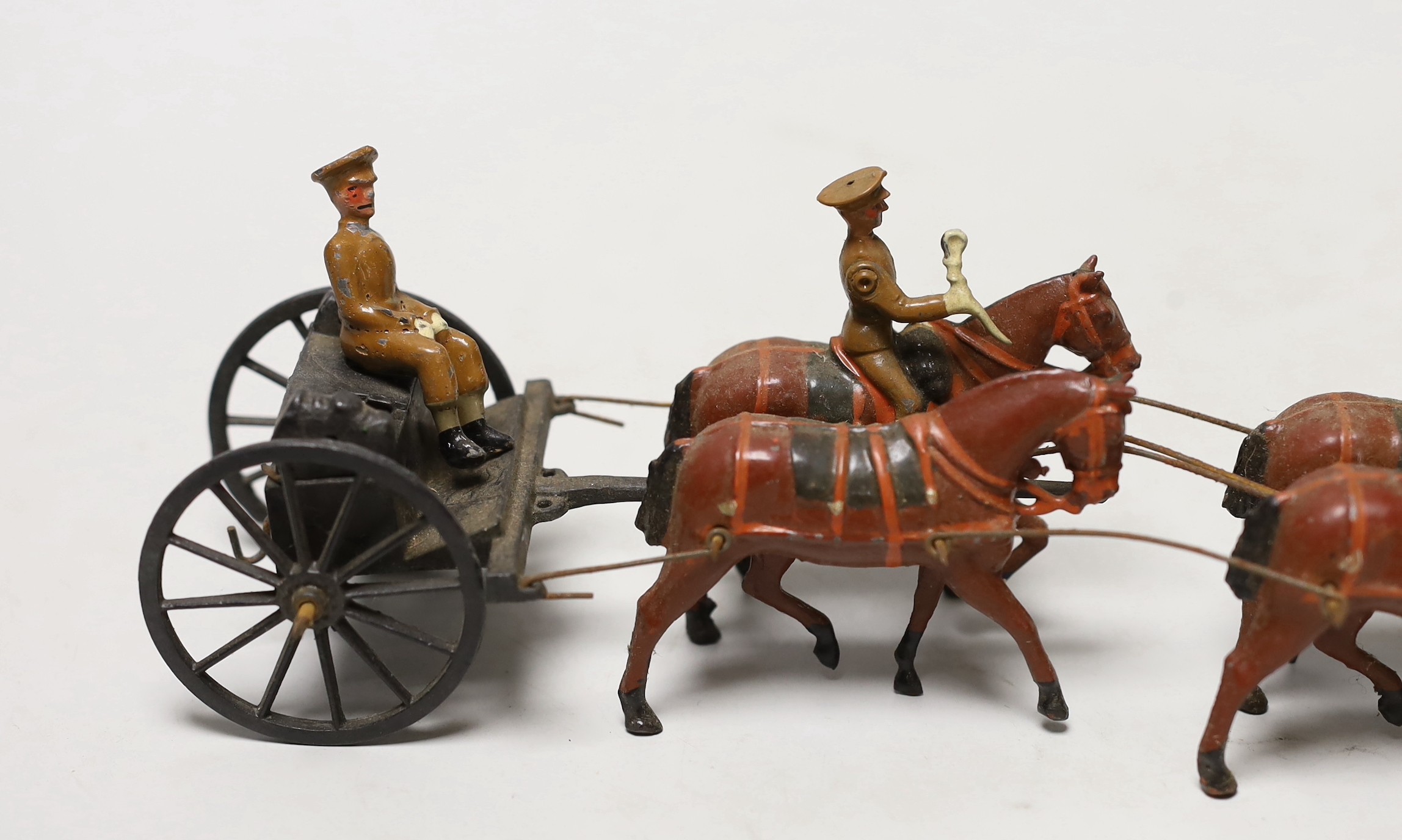A Britain's six-horse team, service dress, pre-war